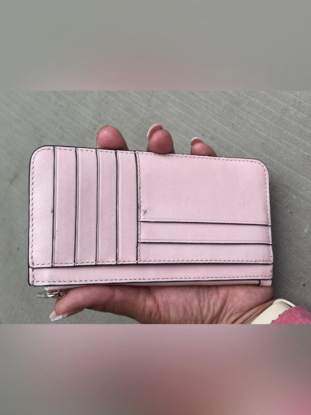 kate spade Quilted Leather Wristlet - Light Pink with Gold Hardware